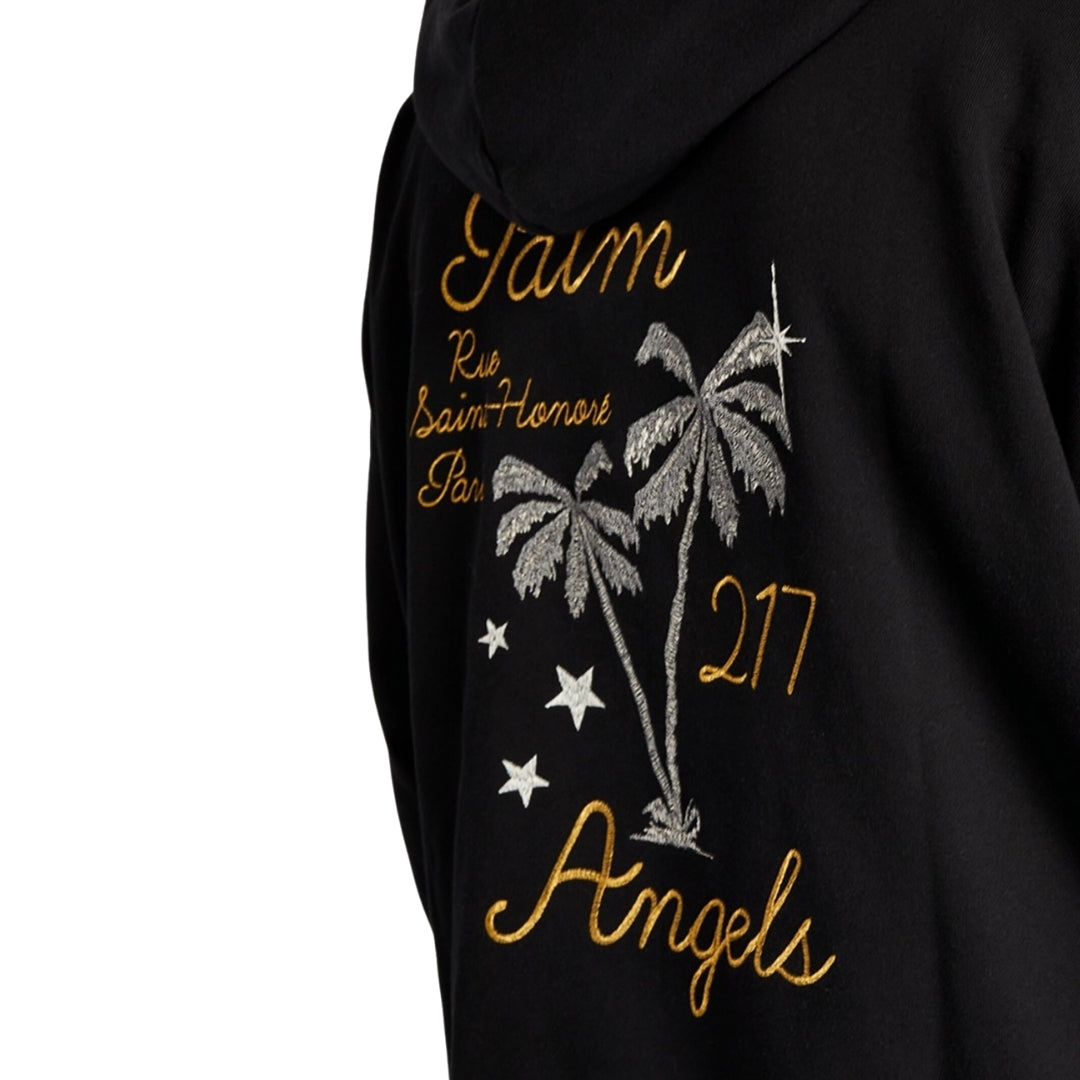 Palm Angels Palm Paris Logo Black Hoodie M