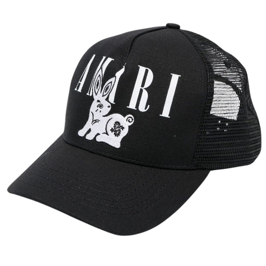 Amiri Bandana Rabbit Logo Black Hat