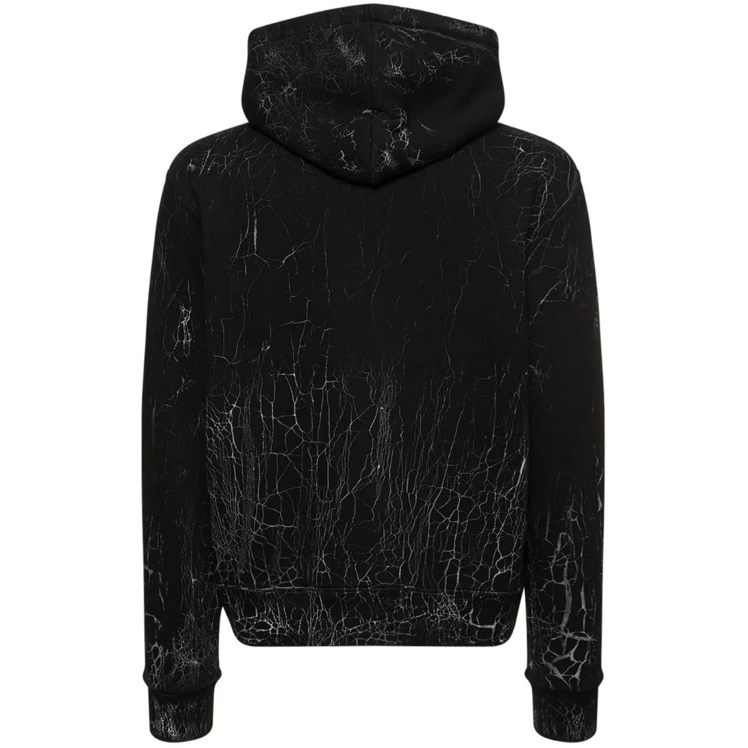 Amiri Cracked Dye Core Logo Black Hoodie S