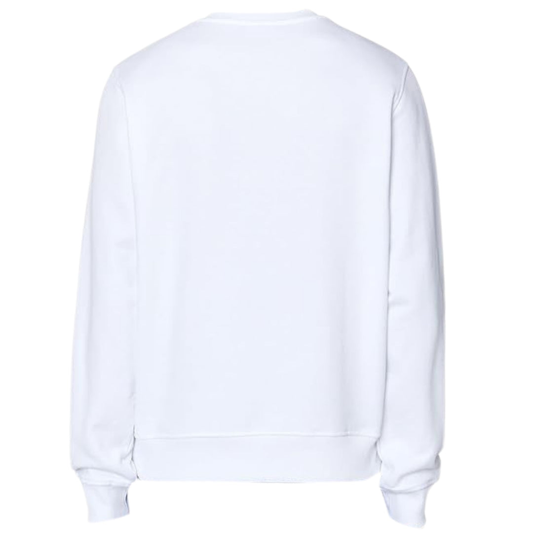 Diesel Peel Effect Logo White Sweatshirt S