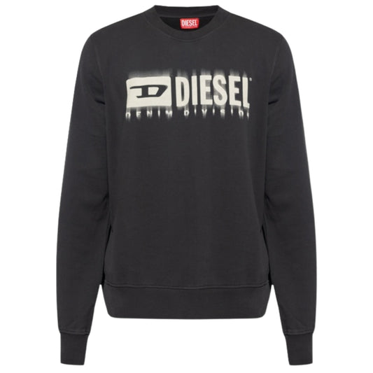 Diesel Blurred Logo Dark Grey Sweatshirt L