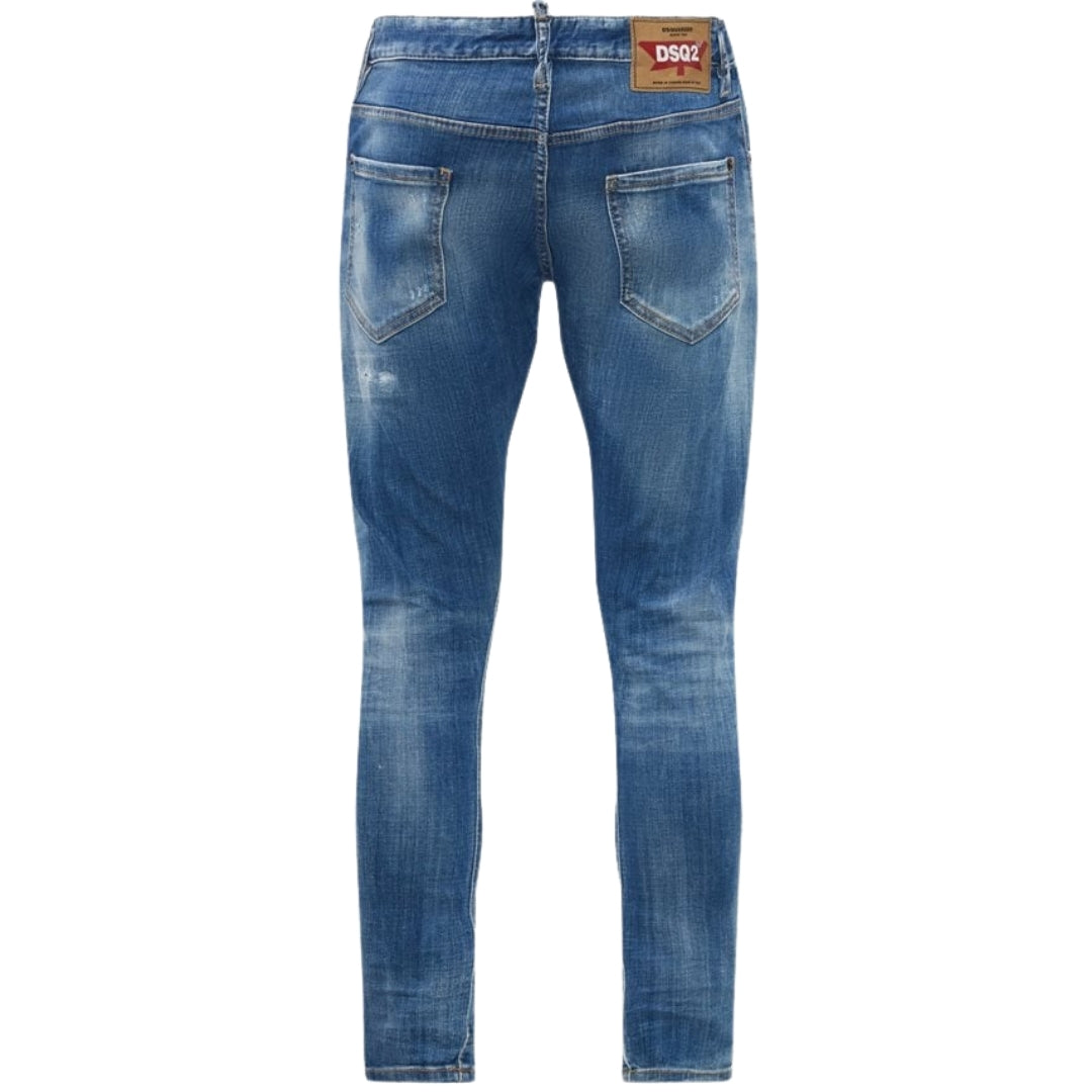 Dsquared2 Sexy Twist Jean Blue Reinforced Ripped Jeans W34 / 32L