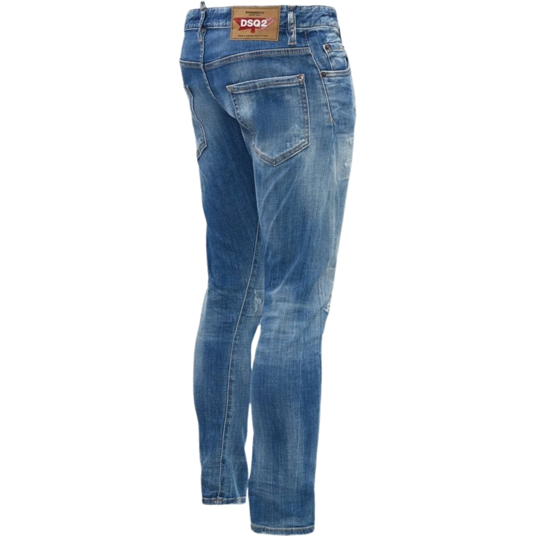 Dsquared2 Sexy Twist Jean Blue Reinforced Ripped Jeans W34 / 32L