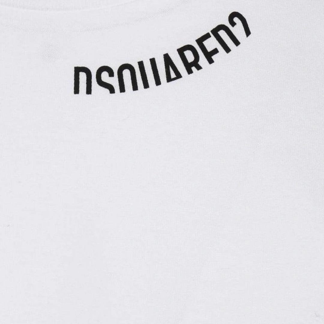 Dsquared2 Cool Fit Logo Around Collar White T-Shirt XXL