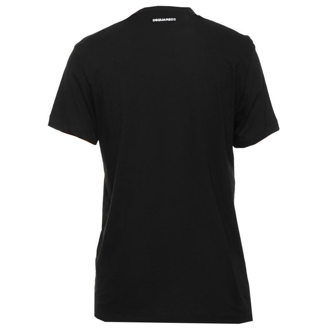 Dsquared2 Cigarette Fit Bubble DSQ2 Logo Black T-Shirt XS