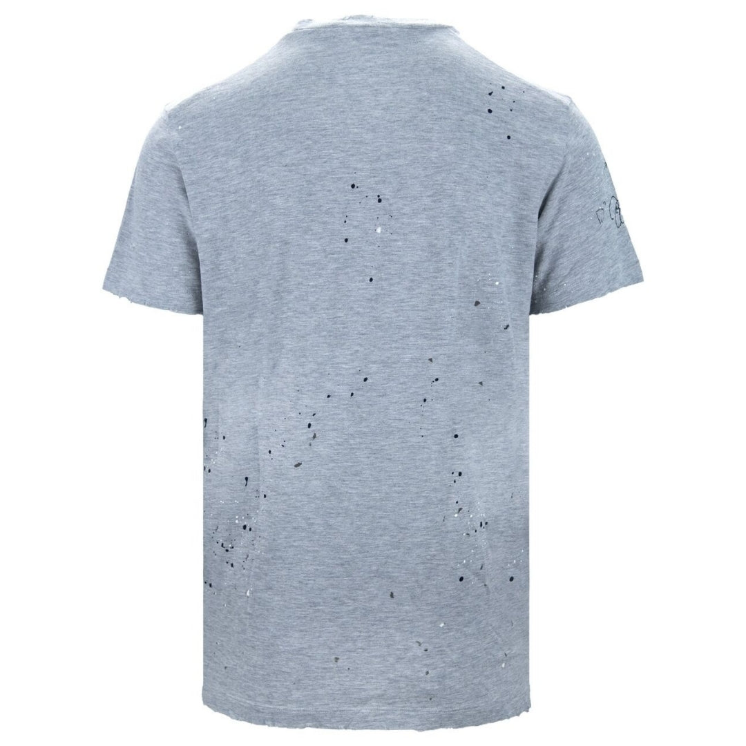 Dsquared2 Cigarette Fit Scribble Logo Grey T-Shirt XS