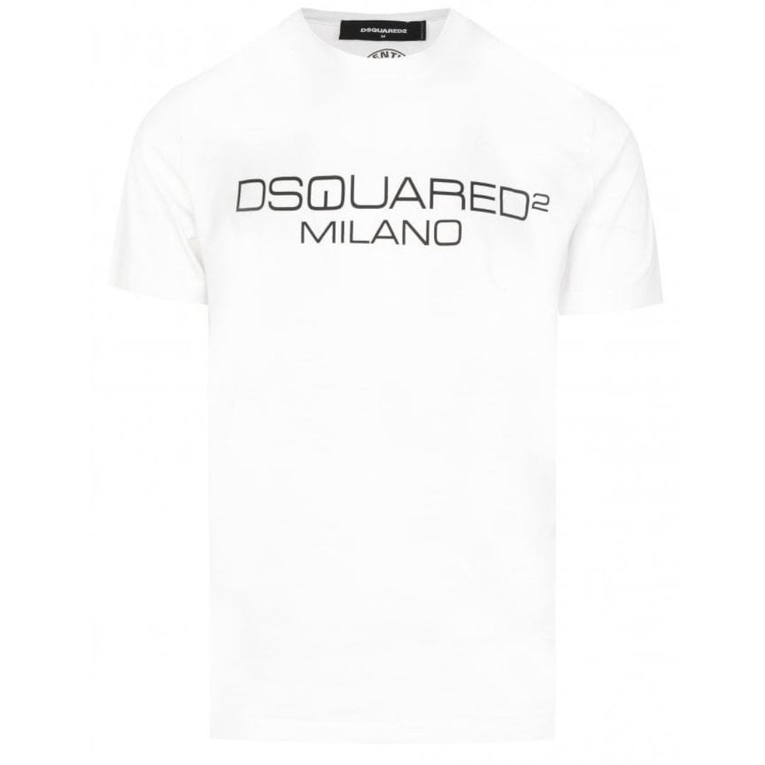 Dsquared2 Cool Fit Milano Logo White T-Shirt S