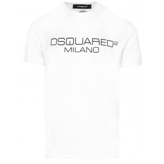 Dsquared2 Cool Fit Milano Logo White T-Shirt S