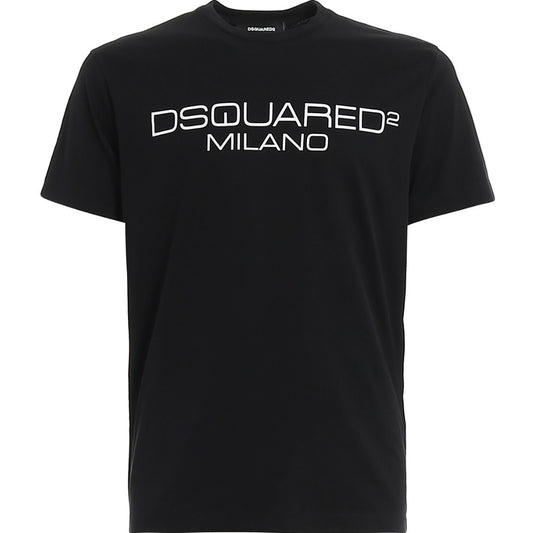 Dsquared2 Cool Fit Milano Logo Black T-Shirt XS