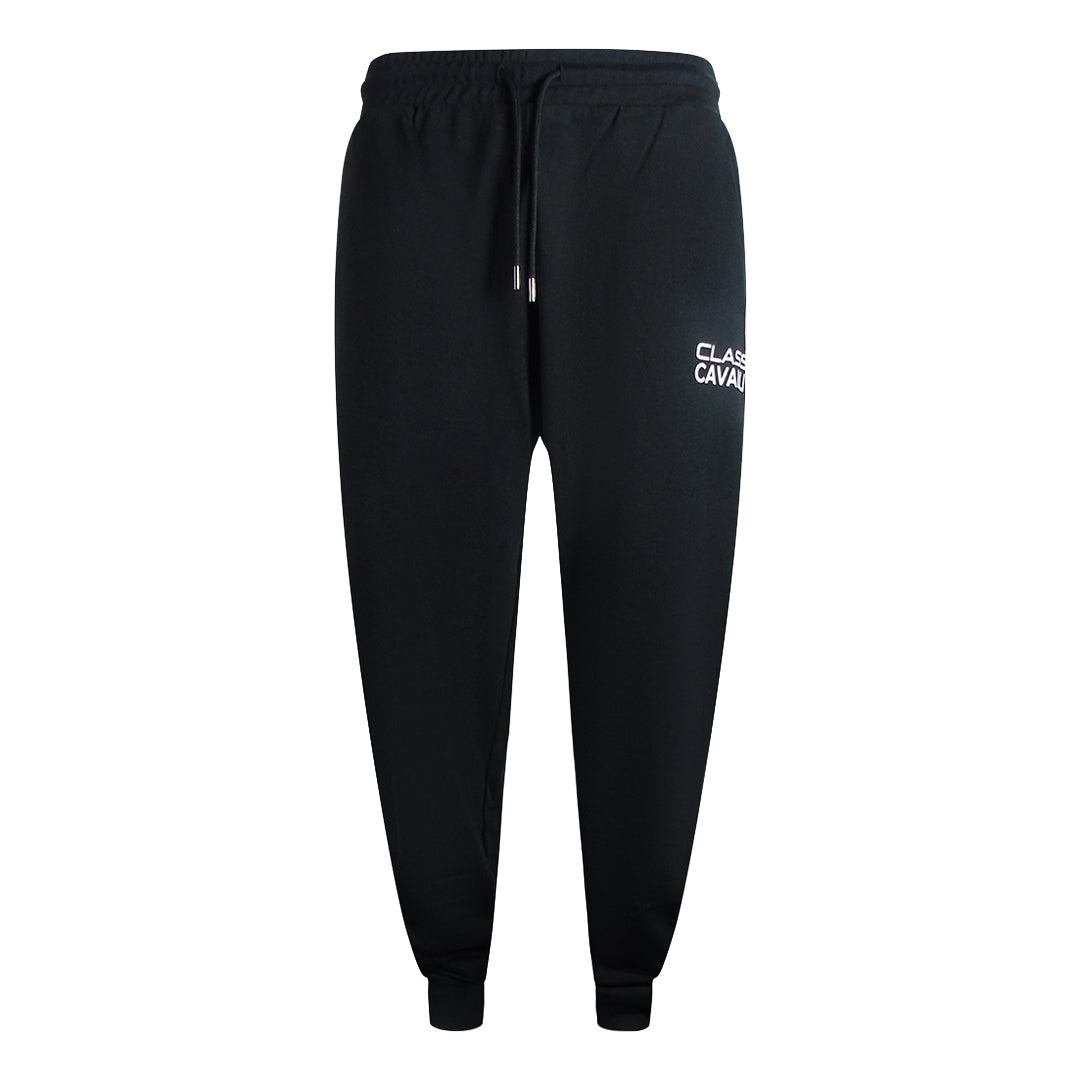 Cavalli Class Bold Brand Logo Black Sweatpants M