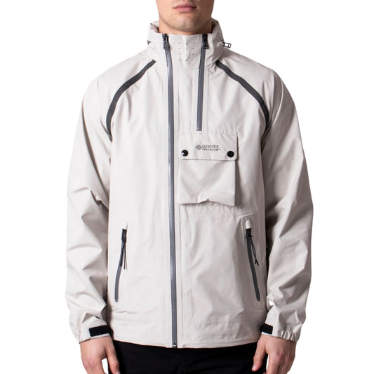 Belstaff Solid Twin Beige Waterproof Track Jacket XS