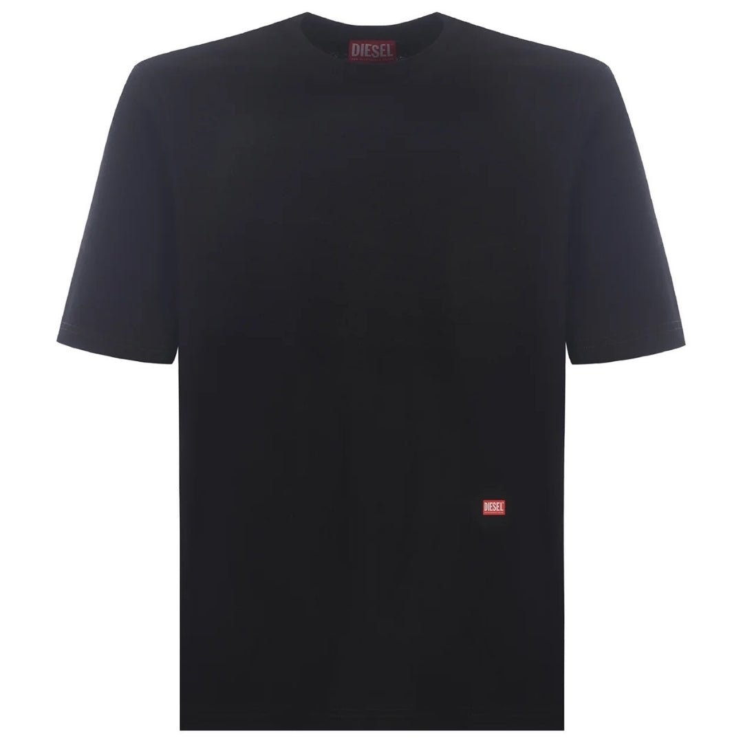 Diesel Graffiti Block Logo Black T-Shirt L