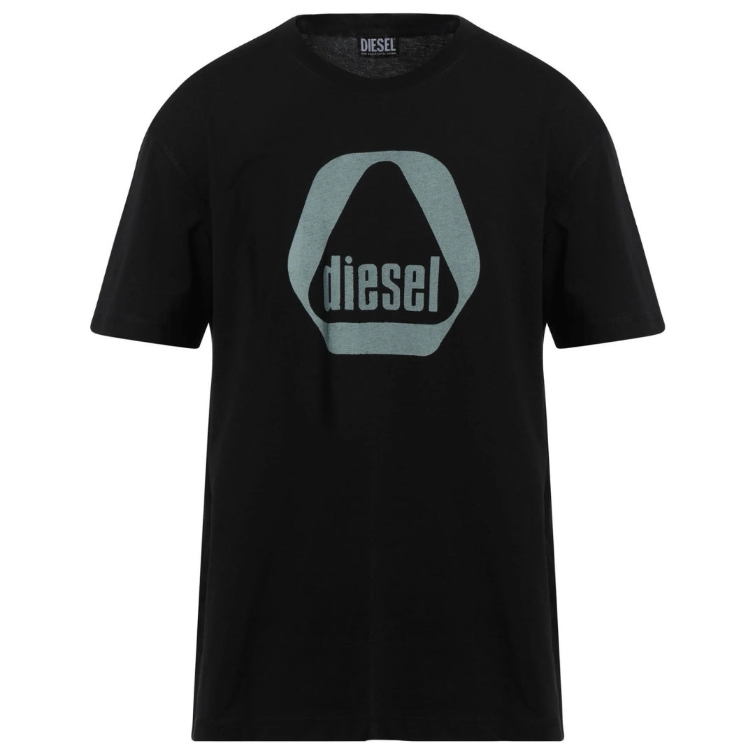 Diesel Triangle Logo Black T-Shirt S