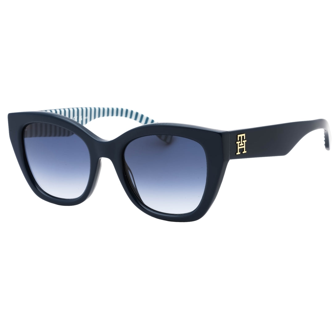 Tommy Hiliger Blue Lens Dark Blue Pattern Sunglasses One Size