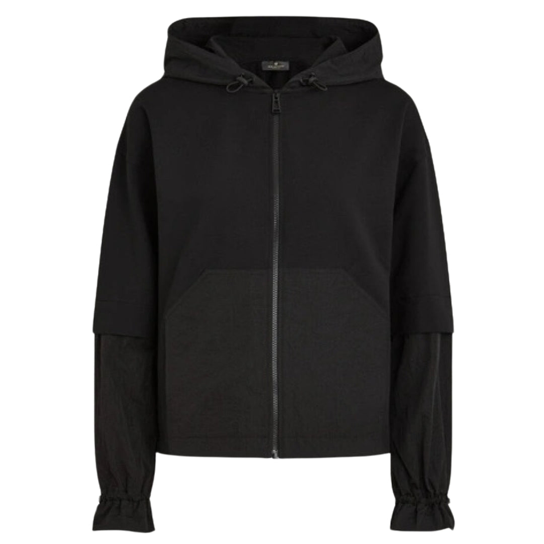 Belstaff Torque Black Zip-Up Sweatshirt XS