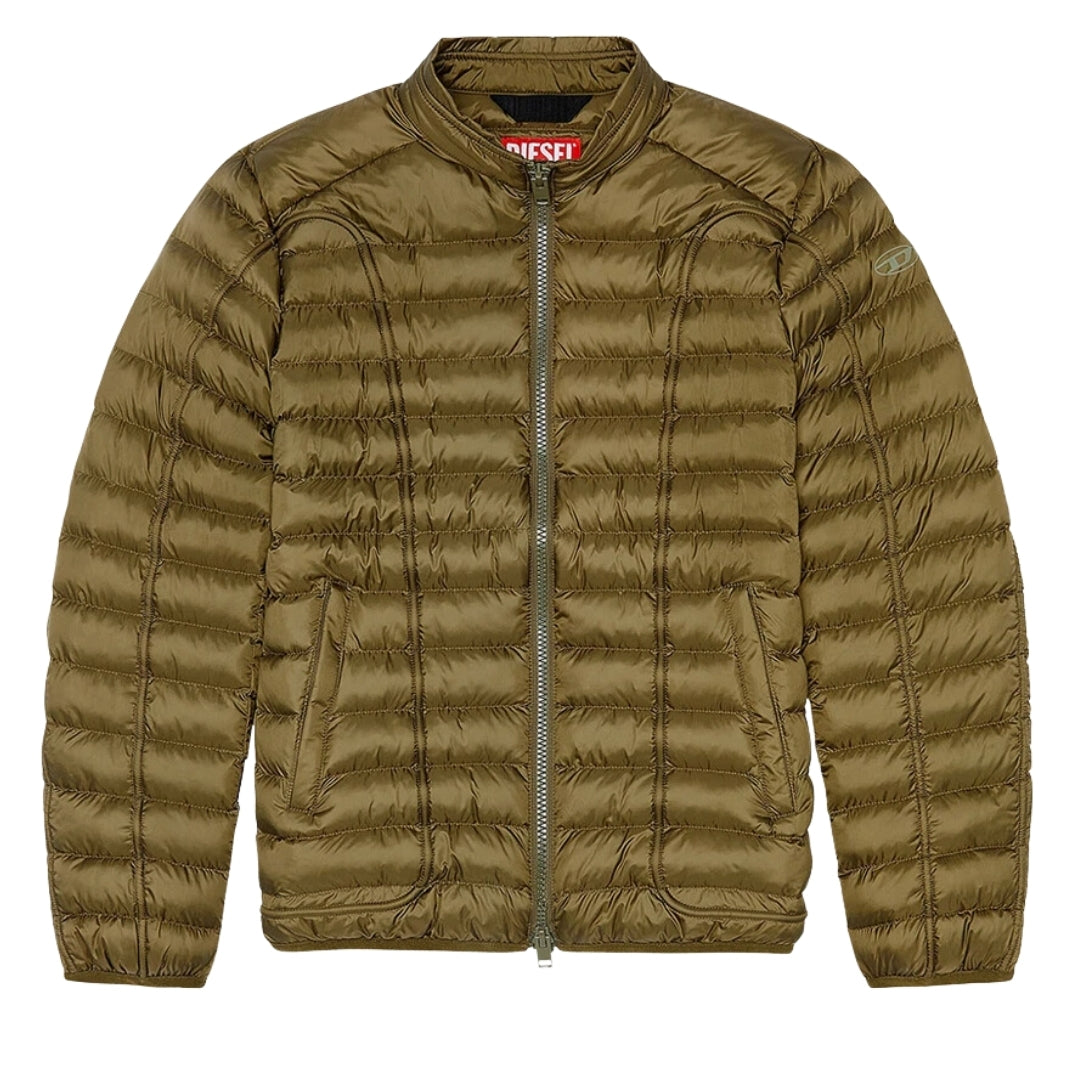 Diesel Plain Green Padded Jacket S