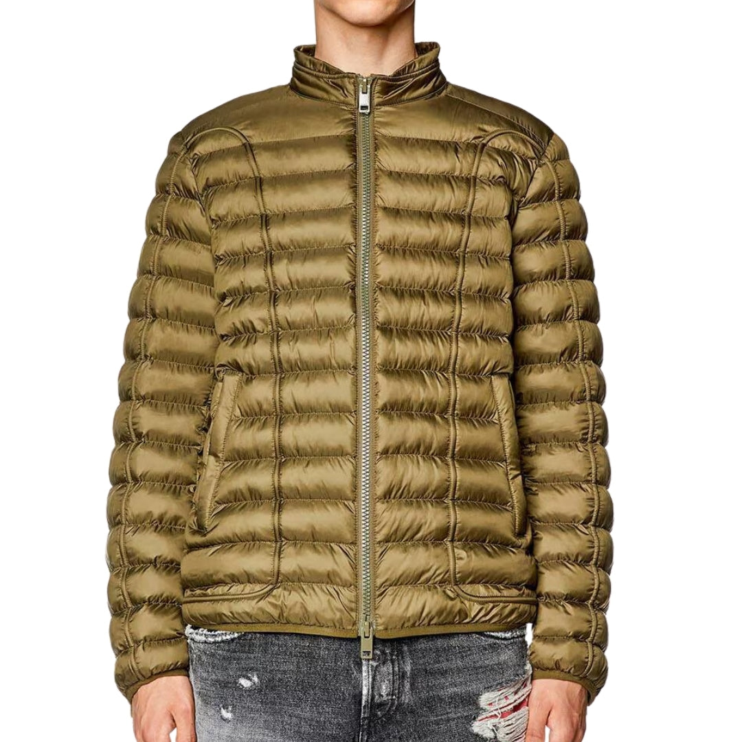 Diesel Plain Green Padded Jacket S