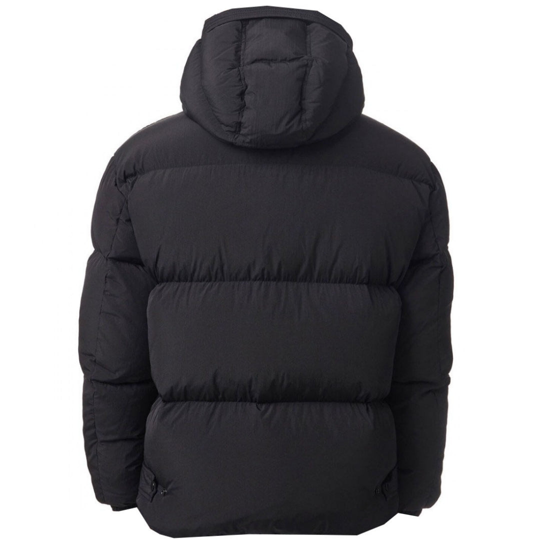 Diesel Plain Padded Hooded Black Jacket S