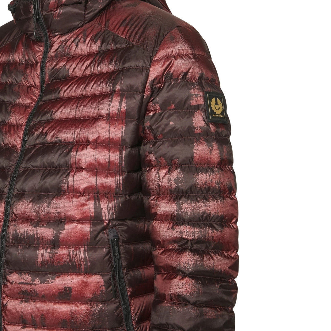 Belstaff Abstract Airframe Lava Red Down Filled Jacket