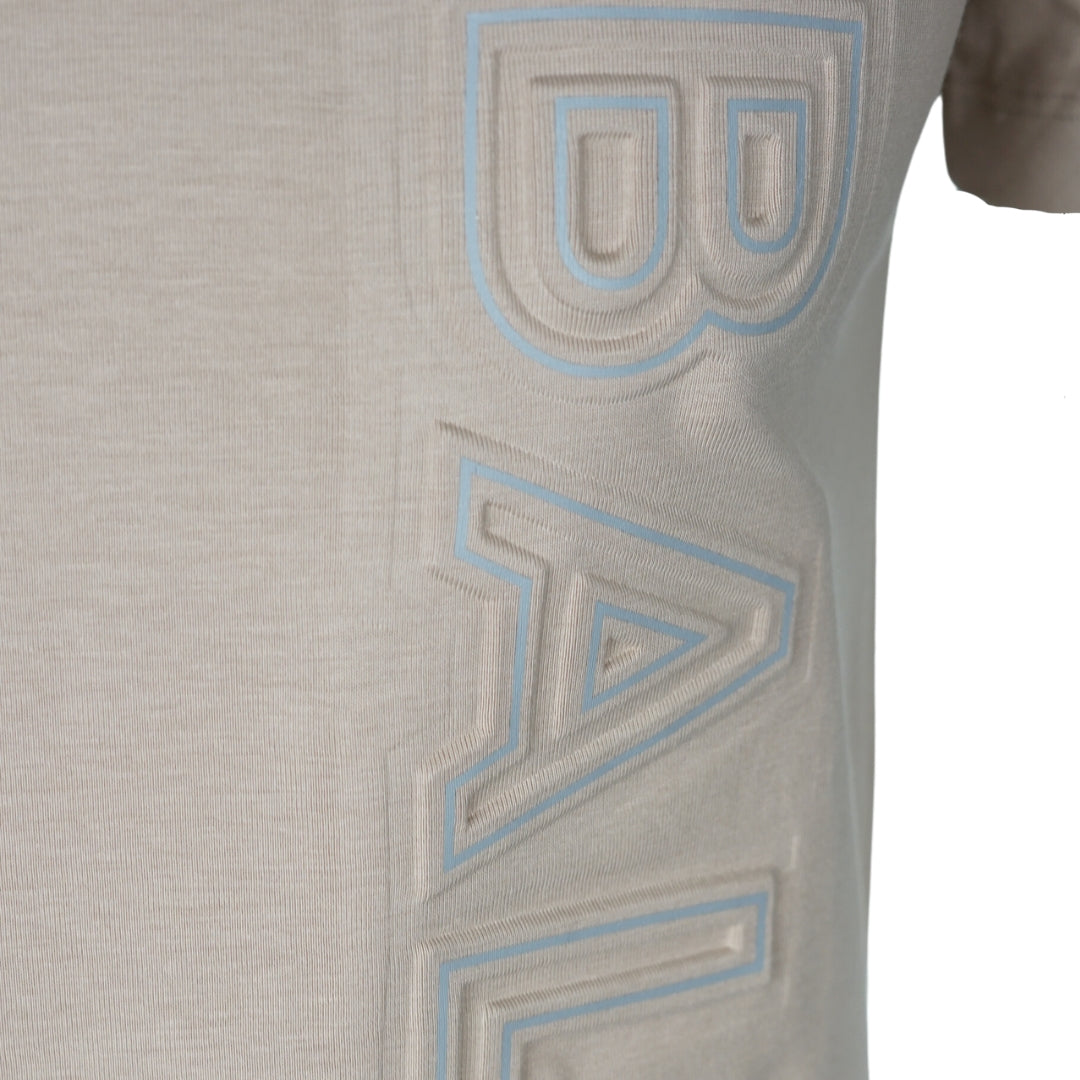Balmain Branded Embossed Logo Sand T-Shirt
