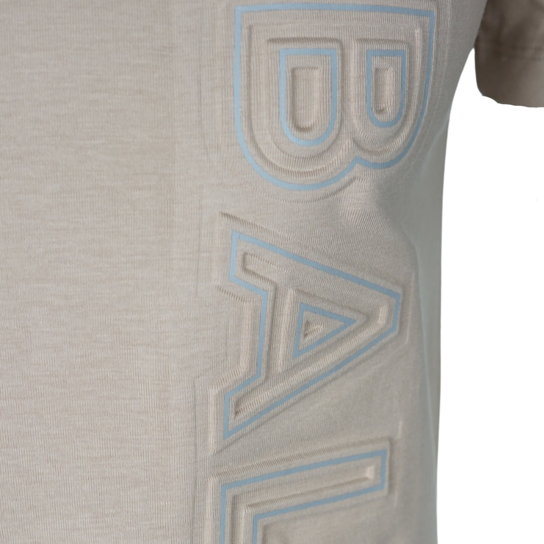 Balmain Branded Embossed Logo Sand T Shirt