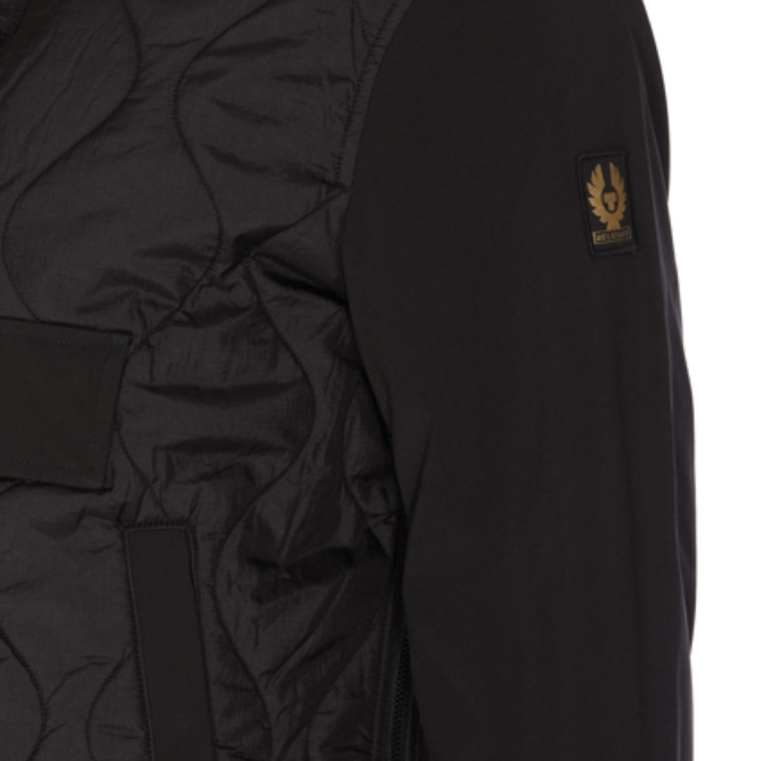 Belstaff Area Black Quarter Zip Pull-Over Jacket