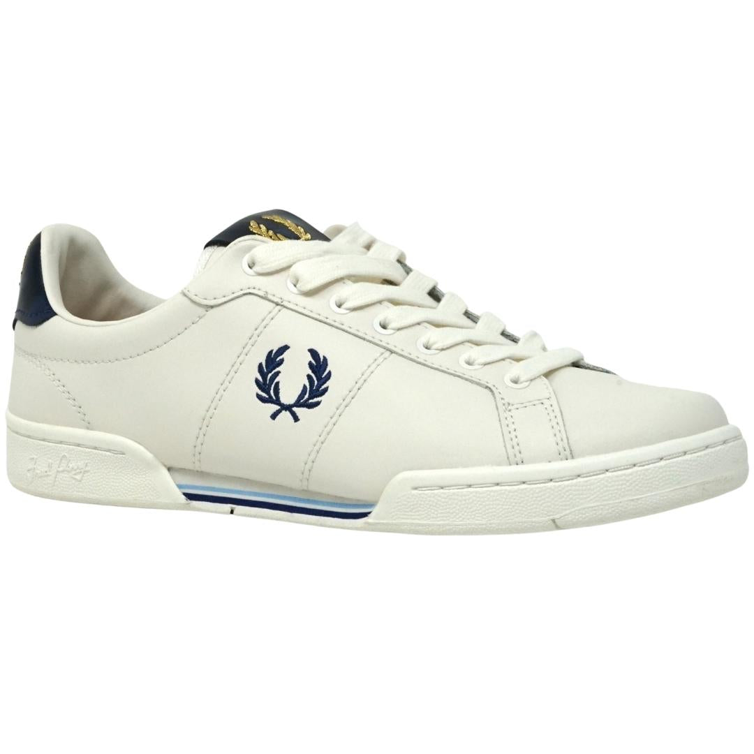 Fred Perry B1272 303 White Leather Trainers