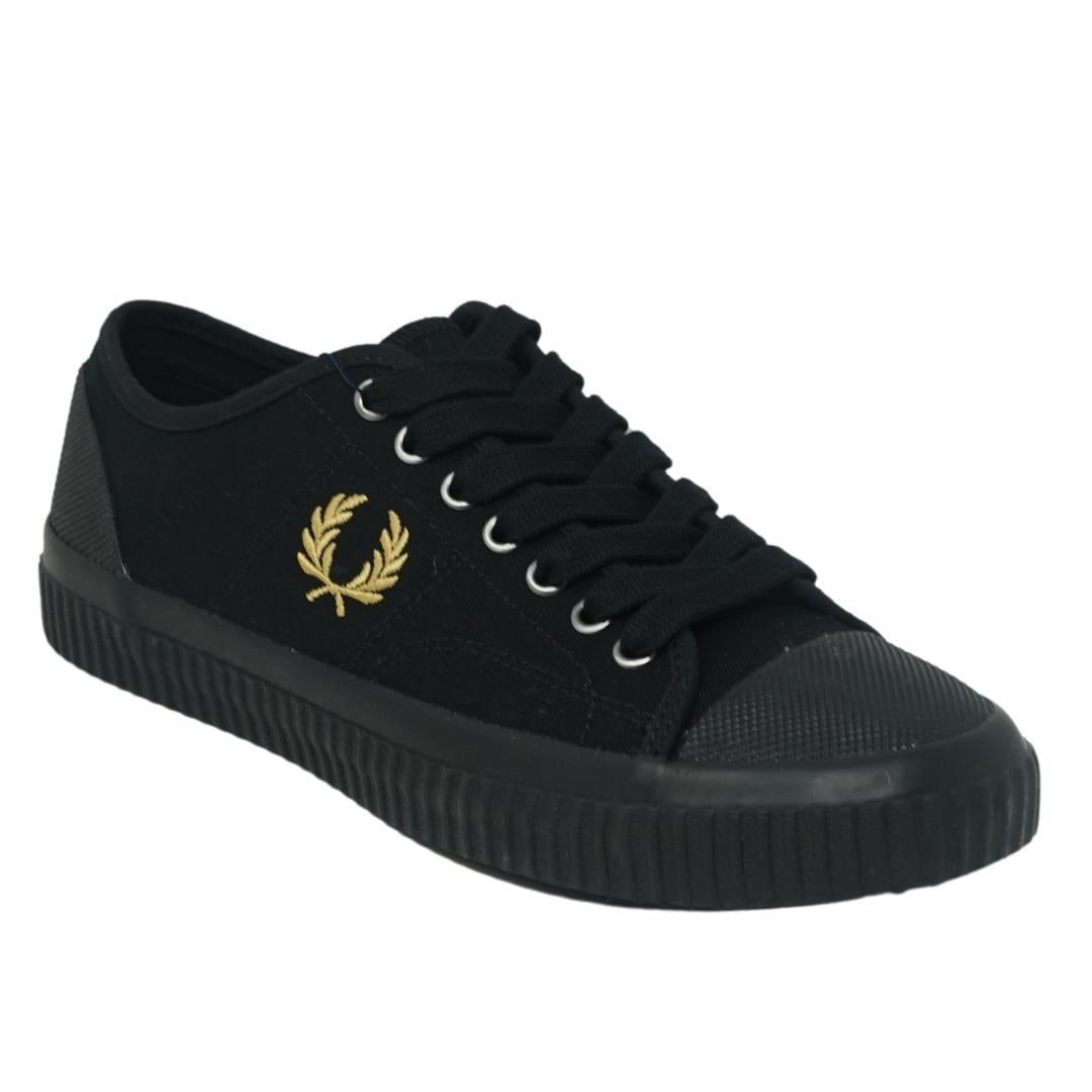 Fred Perry B4365 157 Hughes Low Canvas Black Trainers