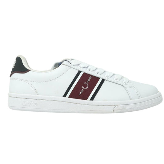 Fred Perry B721 Leather Webbing Mens White Trainers