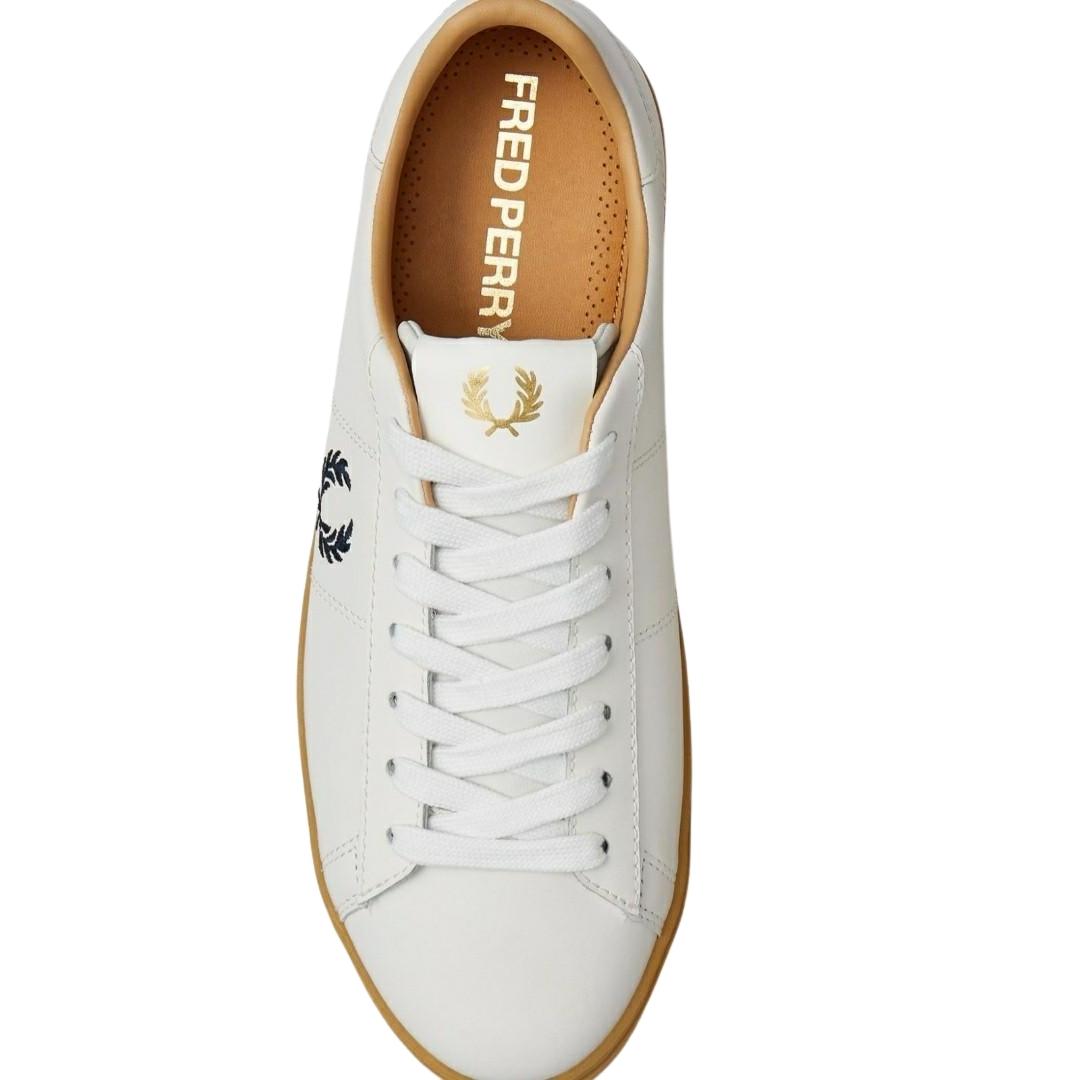 Fred Perry Spencer Vulc Leather B8350 303 White Trainers