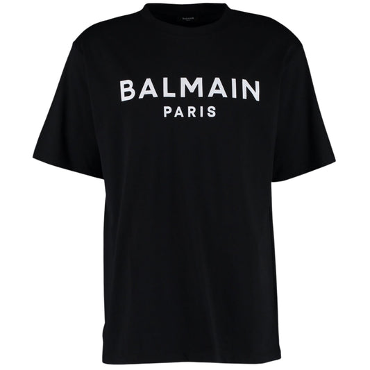 Balmain Paris Classic Branded Logo Black T-Shirt