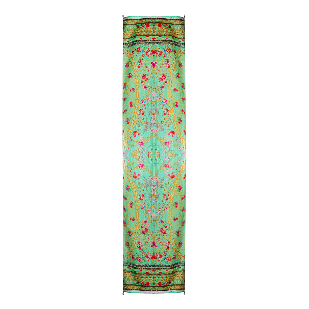 Inoa Chartreuse 12007 Green Long Rectangular Scarf