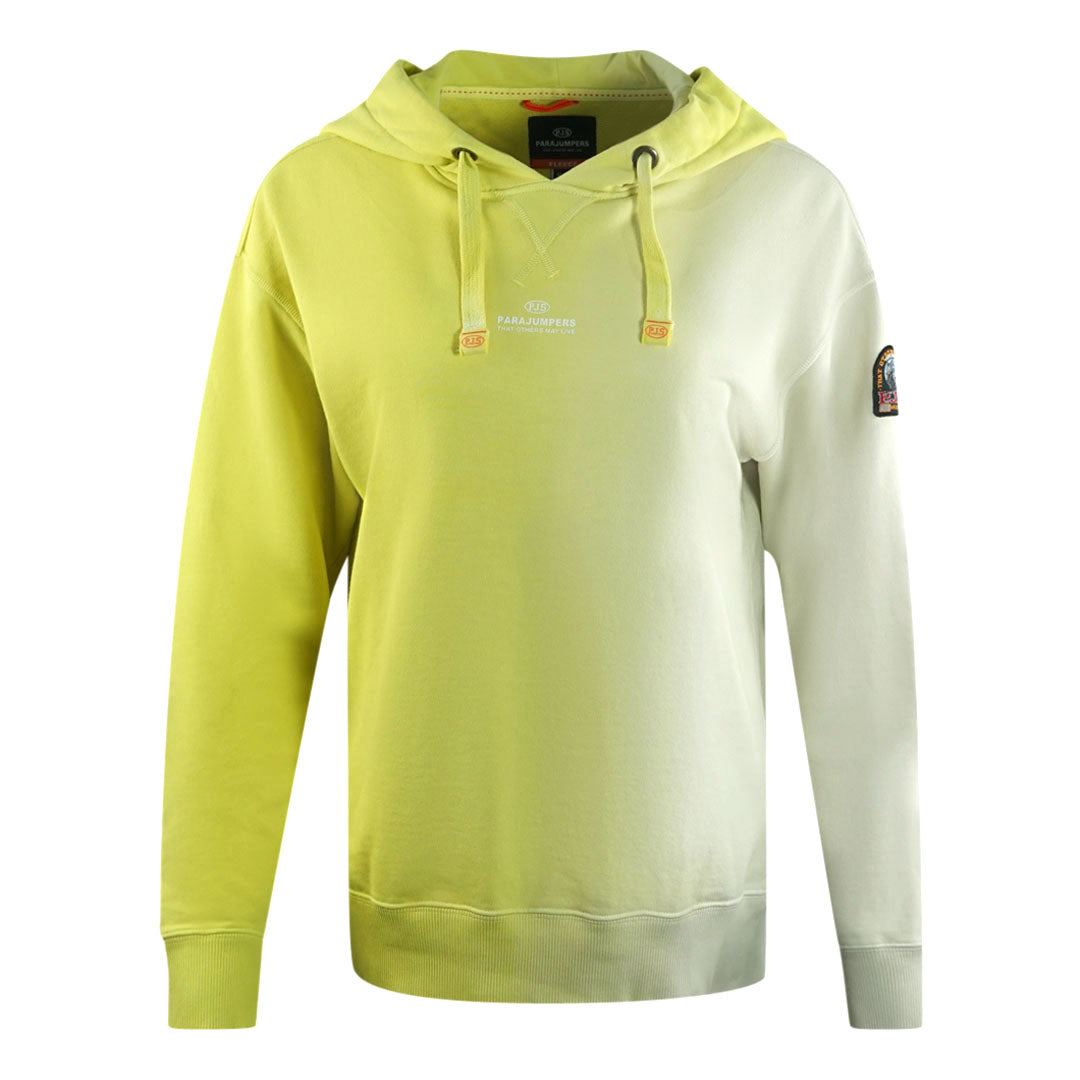 Parajumpers Cher Shaded Brand Logo Faded Yellow Hoodie