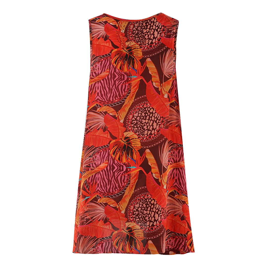 Inoa Congo Rainforest 1202115 Red Flowing Top