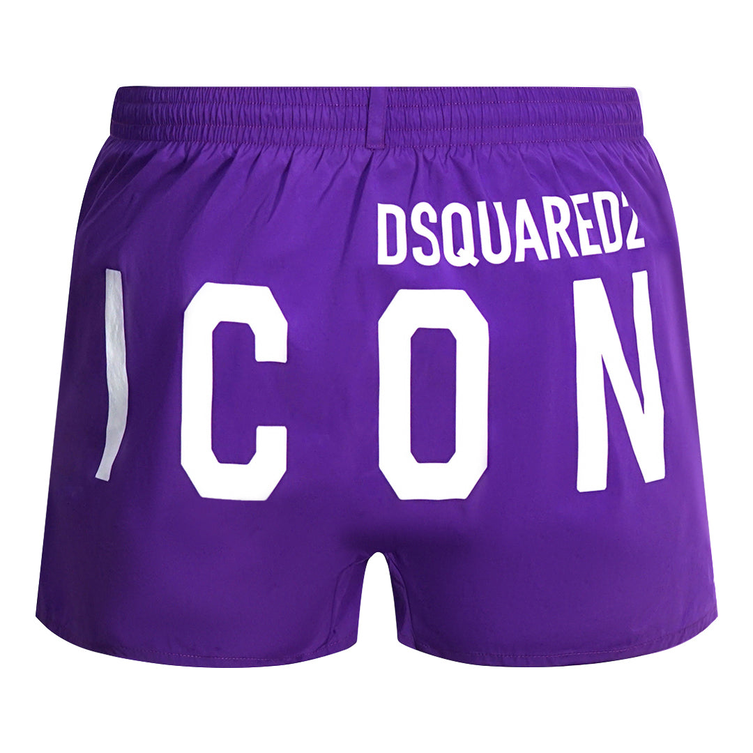 Dsquared2 Icon Logo Purple Swim Shorts