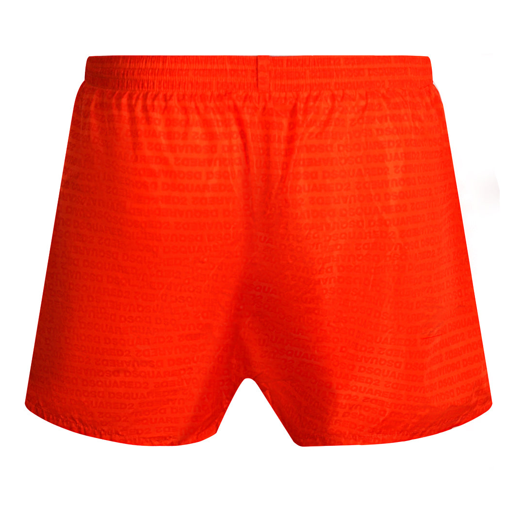 Dsquared2 All-over Design Red Swim Shorts