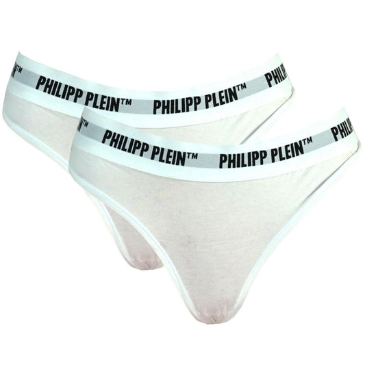 Philipp Plein White Underwear Thongs Two Pack