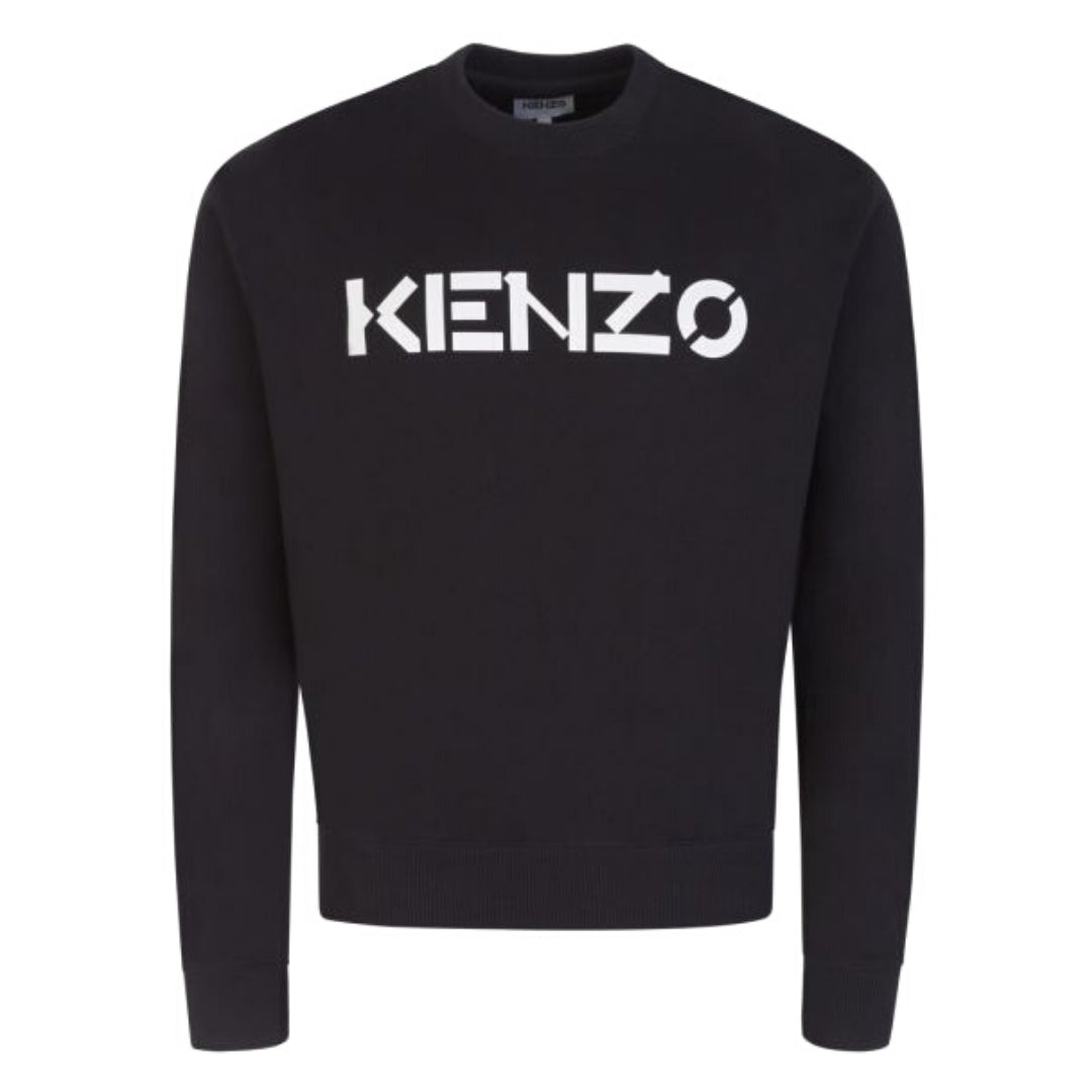 Kenzo Block Logo Mens Black Jumper