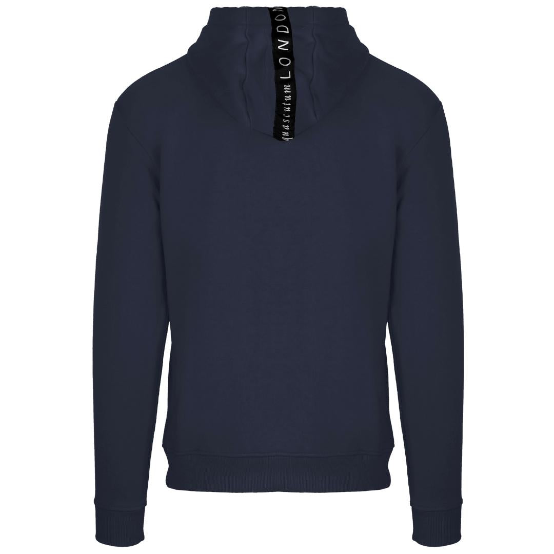 Aquascutum Bold London 1851 Logo Navy Blue Hoodie Nova Clothing