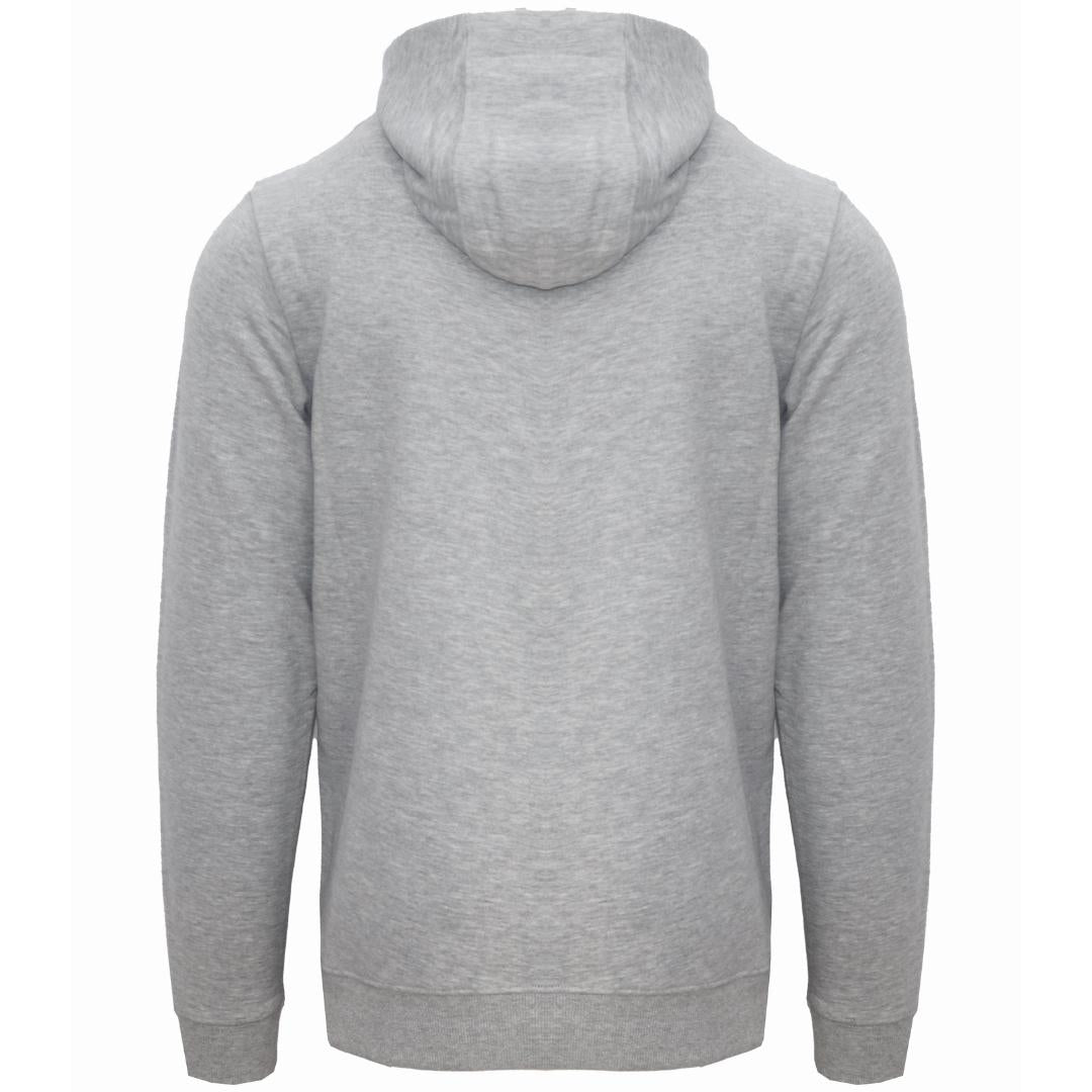 Aquascutum London Embossed Signature Logo Grey Zip-Up Hoodie