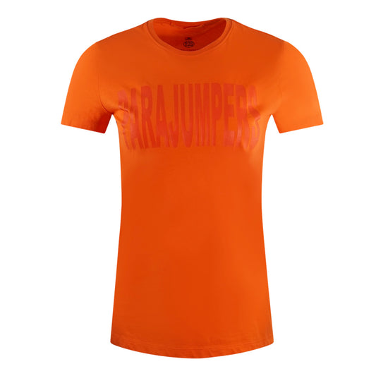 Parajumpers Fede Brand Logo Orange T-shirt