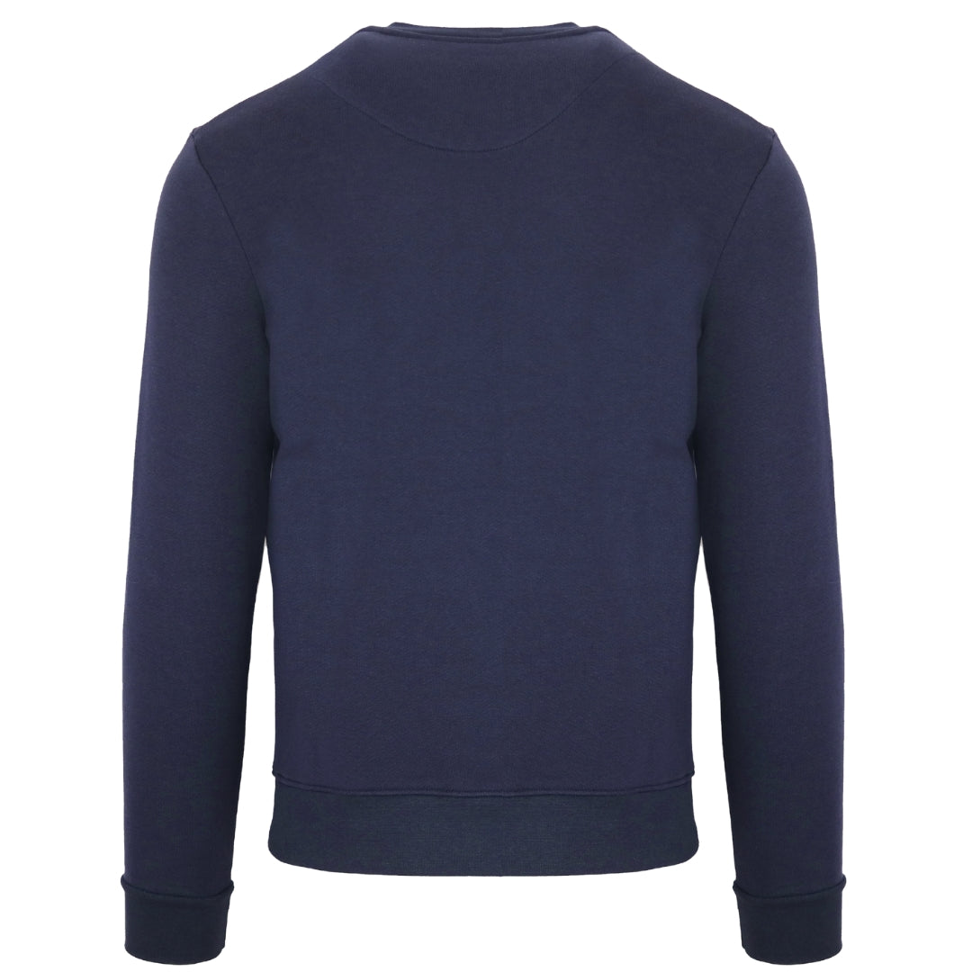 Aquascutum Aldis Chest Logo Navy Sweatshirt