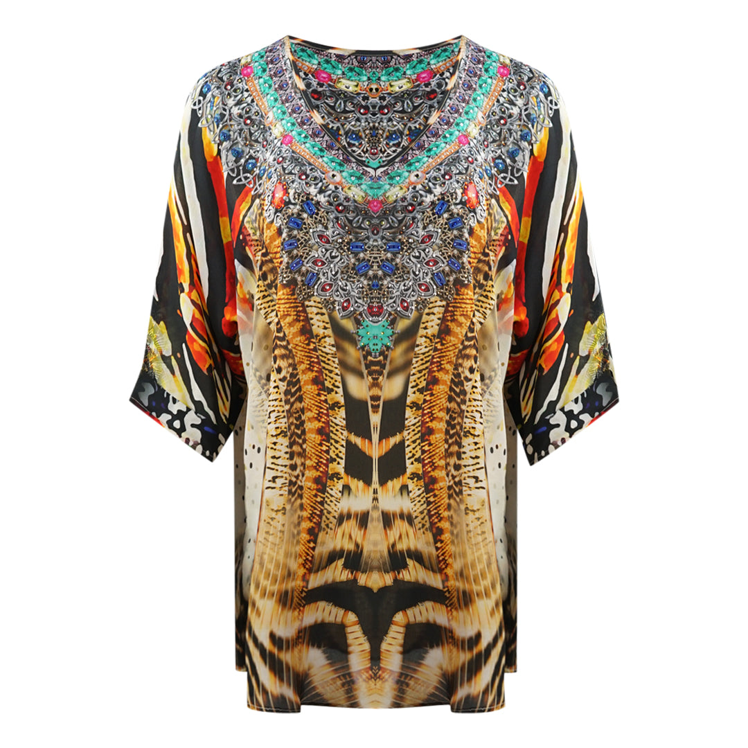 Inoa Golden Eagle 120214 Multicoloured Silk Fish Top