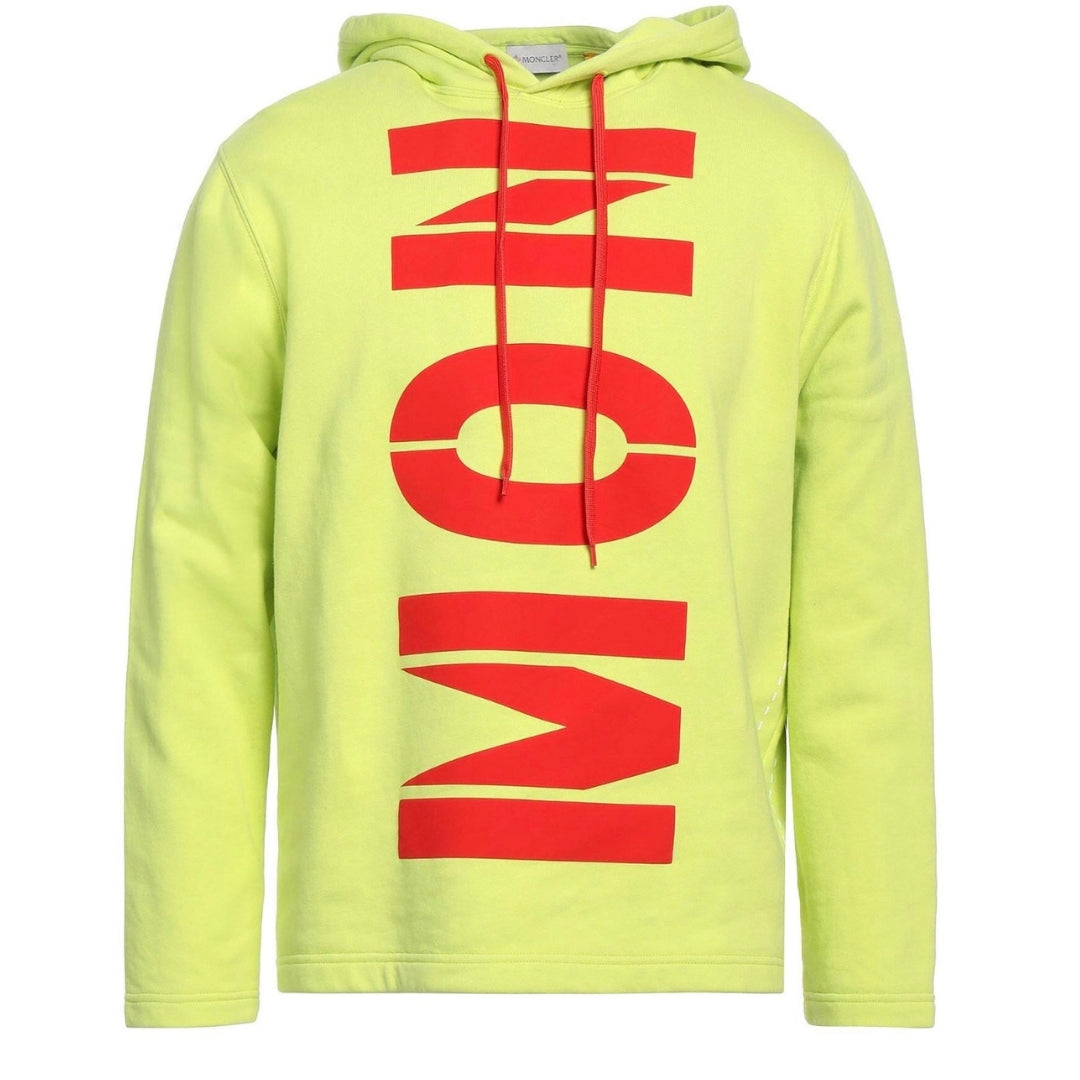 Moncler Craig Green Bold Branded Logo Yellow Hoodie
