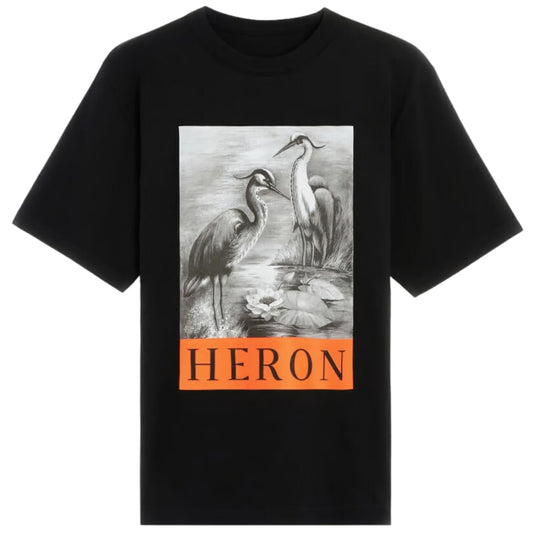 Heron Preston Boxed Heron Logo Black T-Shirt