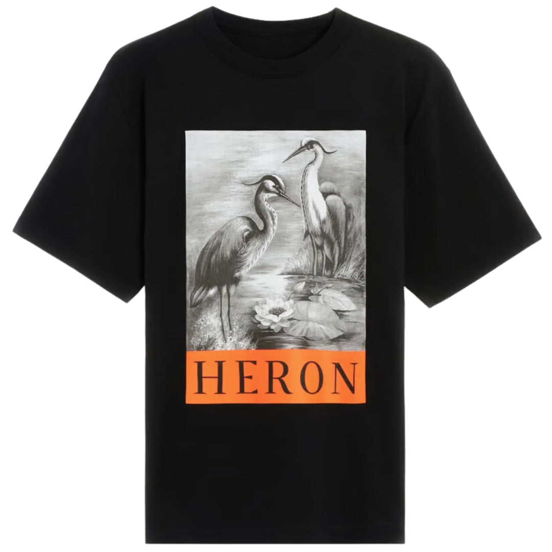 Heron Preston Boxed Heron Logo Black T Shirt