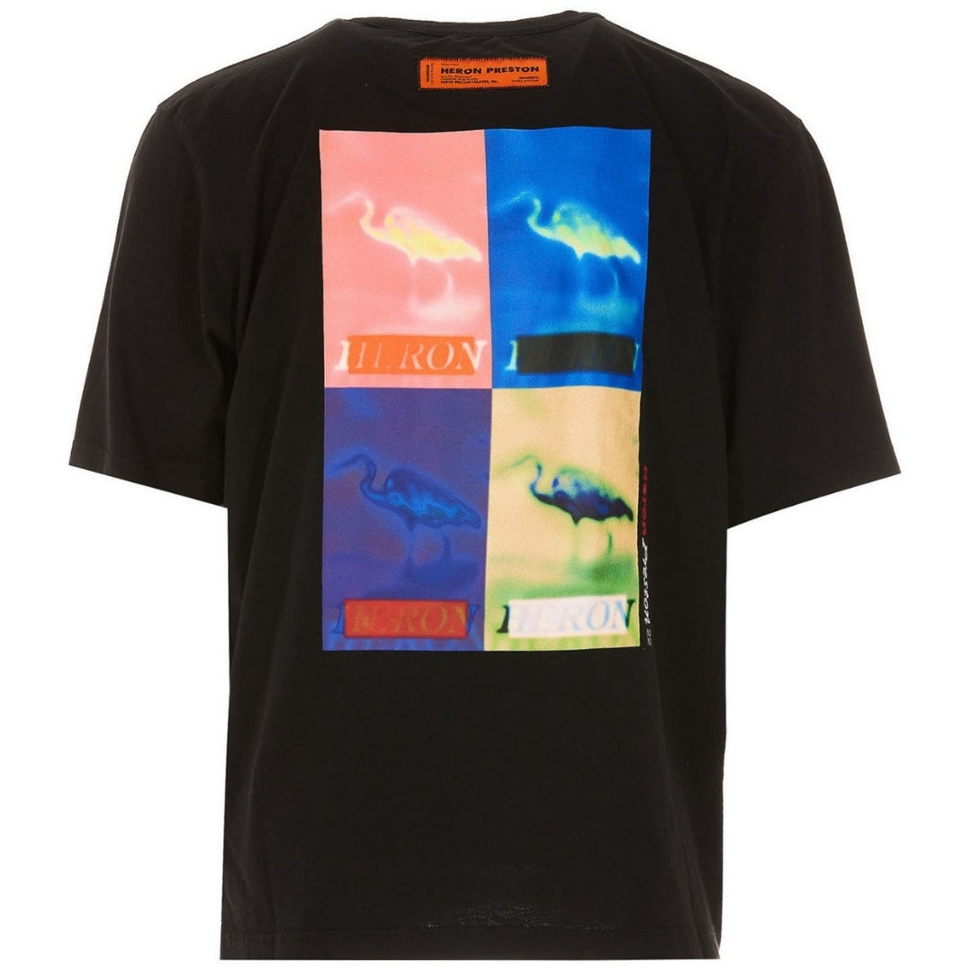 Heron Preston Multi Heron Censored Black T Shirt