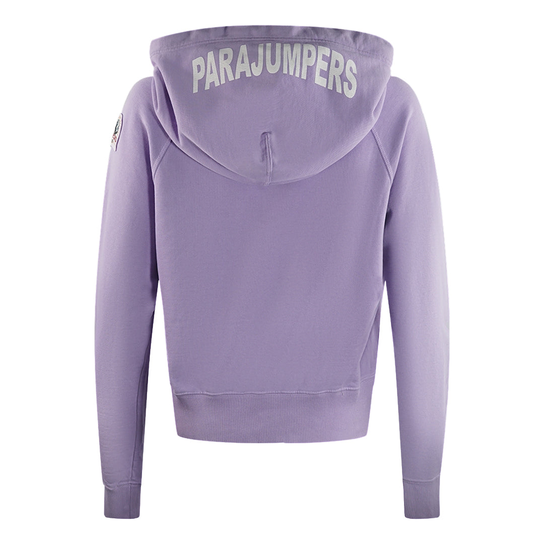 Parajumpers Hoody Plain Purple Crop Hoodie