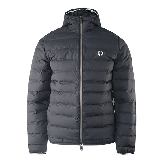 Fred Perry Black Insulated Hooded Jacket