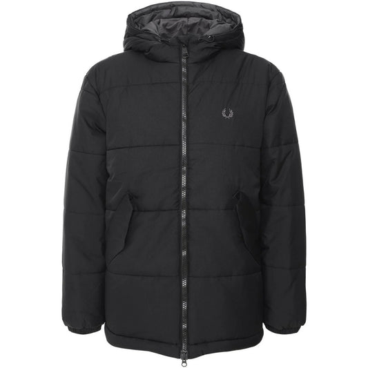 Fred Perry Black Primaloft Isulated Hooded Jacket